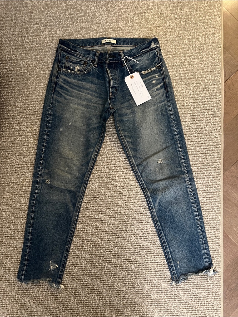 Moussy Skinny Distressed Indigo Jeans